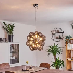 Suspension Hyco Chrome, 12 lumières