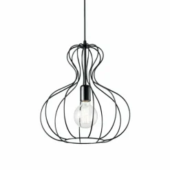Suspension Ideal Lux AMPOLLA Noir, 1 lumière