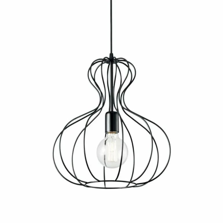 Suspension Ideal Lux AMPOLLA Noir, 1 lumière