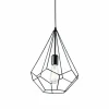 Suspension Ideal Lux AMPOLLA Noir, 1 lumière