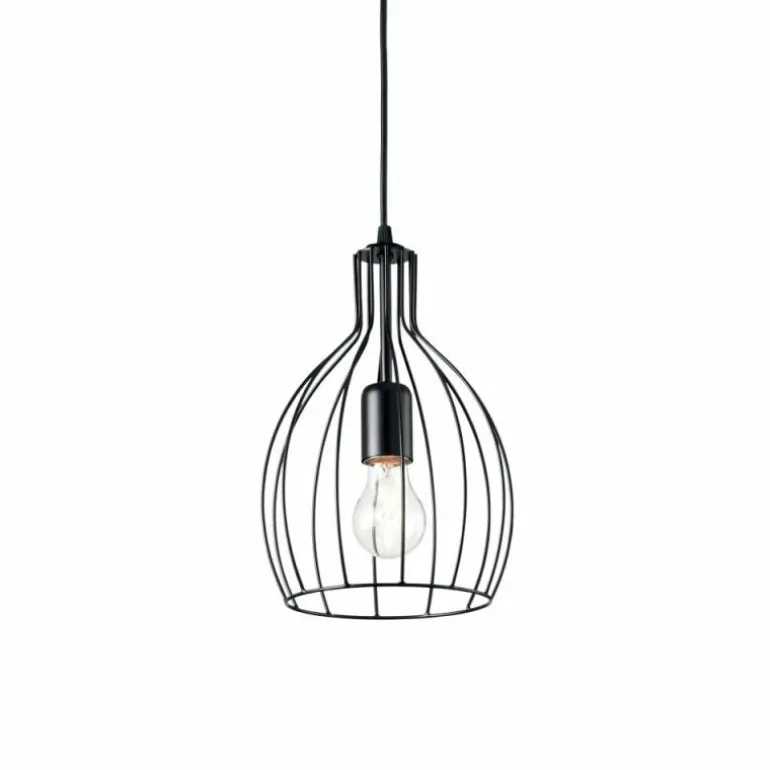 Suspension Ideal Lux AMPOLLA Noir, 1 lumière