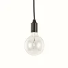 Suspension Ideal Lux EDISON Noir, 1 lumière