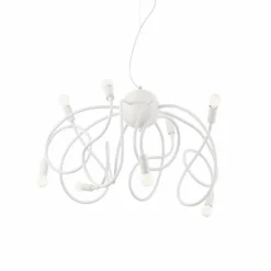 Suspension Ideal Lux MULTIFLEX Blanc, 8 lumières