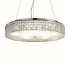 Suspension Ideal Lux ROMA Chrome, Aspect cristal, 12 lumières