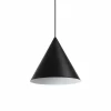 Suspension Ideallux A-LINE Noir, 1 lumière