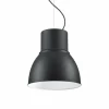 Suspension Ideallux BREEZE Noir, Blanc, 1 lumière