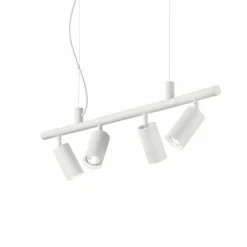 Suspension Ideallux DYNAMITE Blanc, 4 lumières