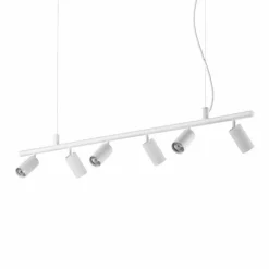 Suspension Ideallux DYNAMITE Blanc, 6 lumières