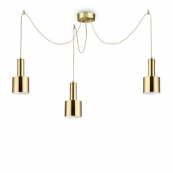 Suspension Ideallux HOLLY Laiton, 3 lumières