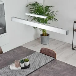 Suspension Ifo LED Aluminium brossé, 3 lumières