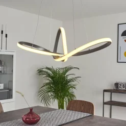 Suspension Ignal LED Nickel mat, 1 lumière