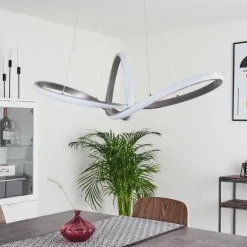 Suspension Ignal LED Nickel mat, 1 lumière