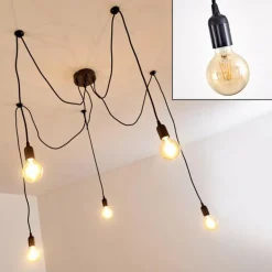 Suspension Imini Noir, 5 lumières