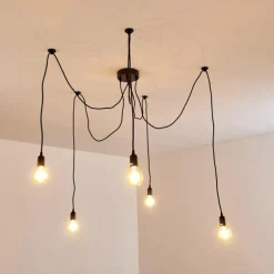 Suspension Imini Noir, 5 lumières