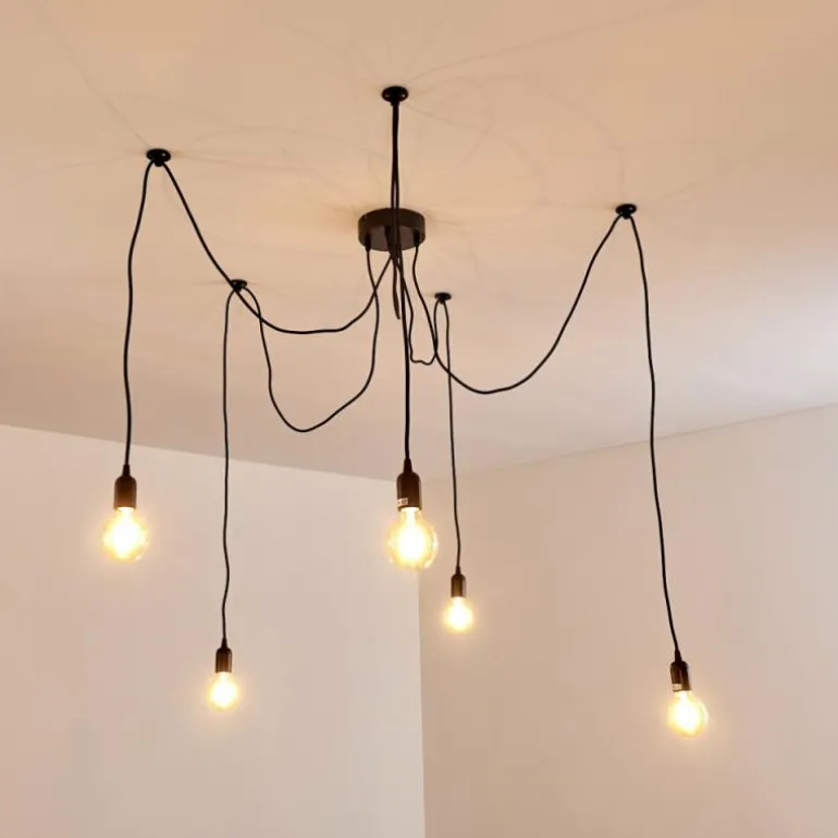 Suspension Imini Noir, 5 lumières