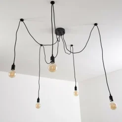 Suspension Imini Noir, 5 lumières