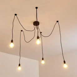 Suspension Imini Noir, 5 lumières