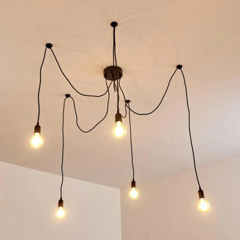 Suspension Imini Noir, 5 lumières