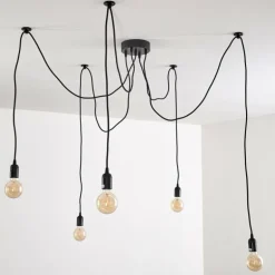 Suspension Imini Noir, 5 lumières