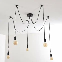 Suspension Imini Noir, 5 lumières