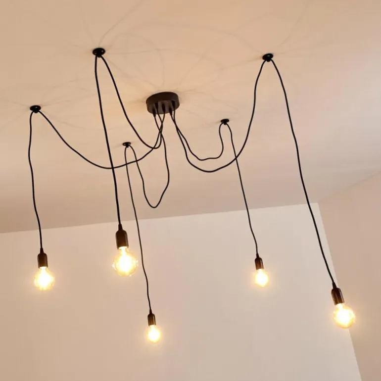 Suspension Imini Noir, 5 lumières