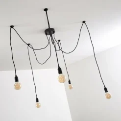 Suspension Imini Noir, 5 lumières