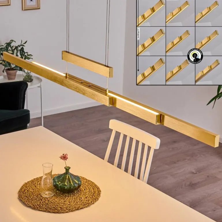 Suspension Inicio LED Laiton, 3 lumières