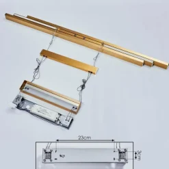 Suspension Inicio LED Laiton, 3 lumières