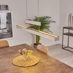 Suspension Inicio LED Nickel mat, 5 lumières