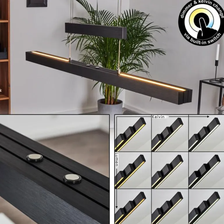 Suspension Inicio LED Noir, 3 lumières