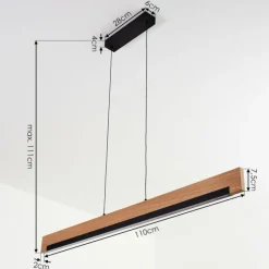 Suspension Inzino LED Noir, 1 lumière