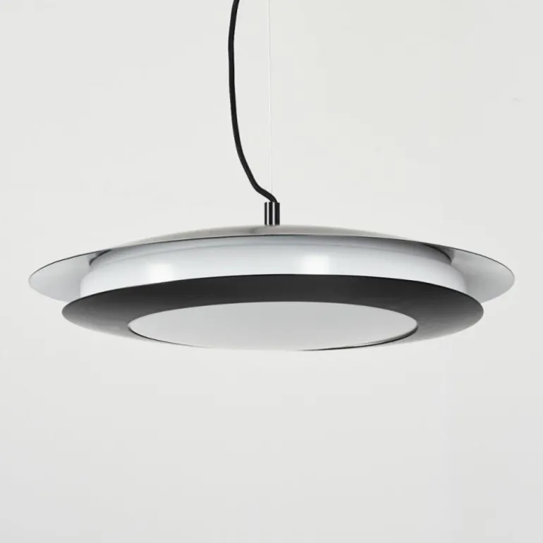 Suspension Ittingen LED Noir, 1 lumière, Changeur de couleurs