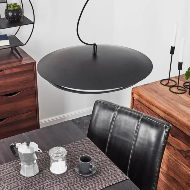 Suspension Ittingen LED Noir, 1 lumière, Changeur de couleurs