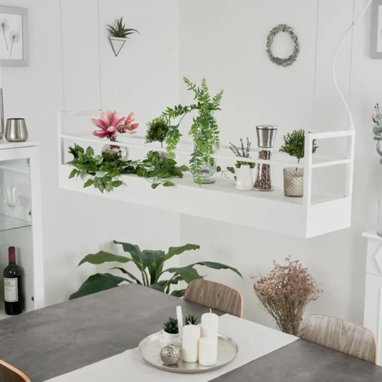 Suspension Jabilla Blanc, 6 lumières