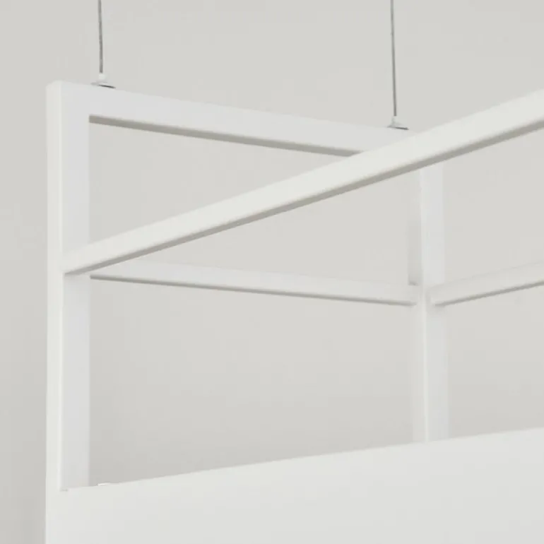 Suspension Jabilla Blanc, 6 lumières