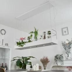 Suspension Jabilla Blanc, 6 lumières