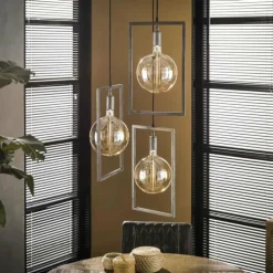 Suspension Janskloster Zingué, 3 lumières