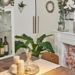 Suspension Javel Chrome, Nickel mat, 1 lumière