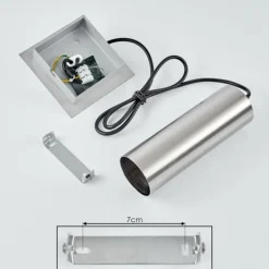 Suspension Javel Chrome, Nickel mat, 1 lumière