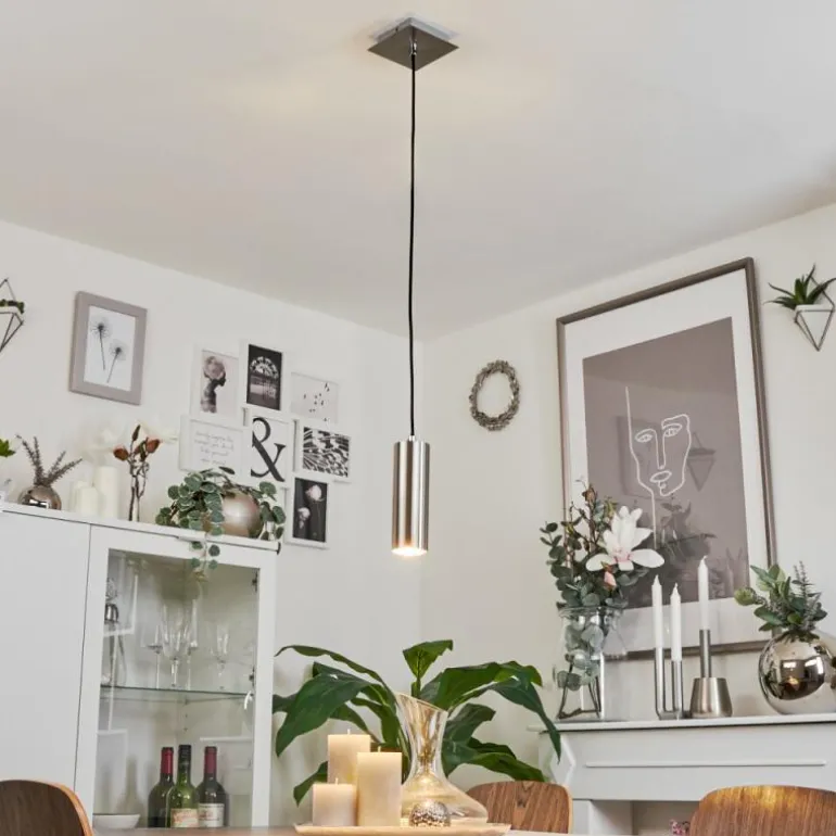 Suspension Javel Chrome, Nickel mat, 1 lumière