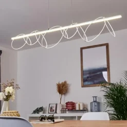 Suspension Jimma LED Blanc, 8 lumières