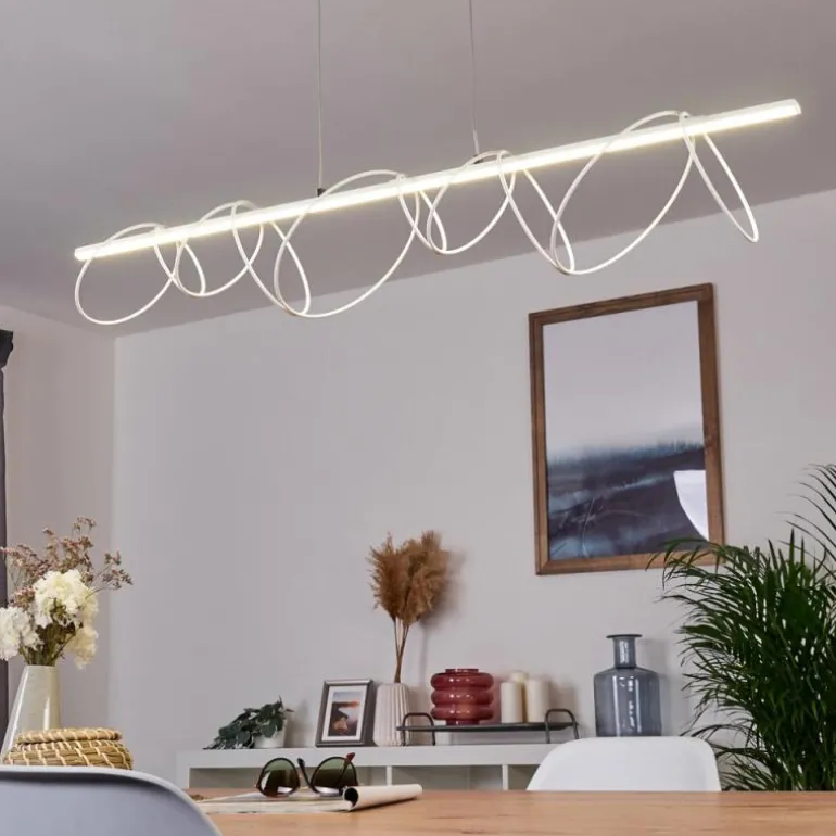 Suspension Jimma LED Blanc, 8 lumières
