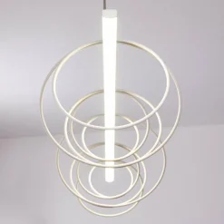 Suspension Jimma LED Blanc, 8 lumières