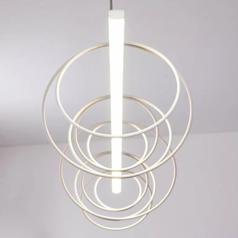 Suspension Jimma LED Blanc, 8 lumières