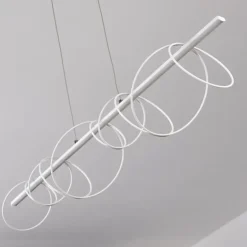 Suspension Jimma LED Blanc, 8 lumières