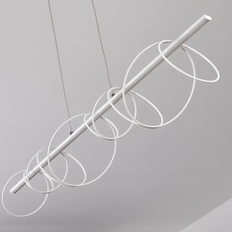 Suspension Jimma LED Blanc, 8 lumières