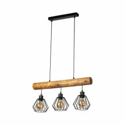 Suspension Jobson Écru, 3 lumières