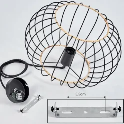 Suspension Journy Noir, 1 lumière