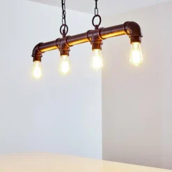 Suspension Kajen Rouille, 4 lumières