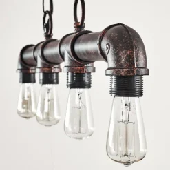 Suspension Kajen Rouille, 4 lumières